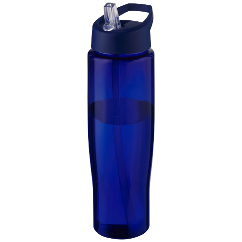 Gourde personnalisée de 700 ml bec verseur H2O Active® Eco Tempo Bleu / Bleu